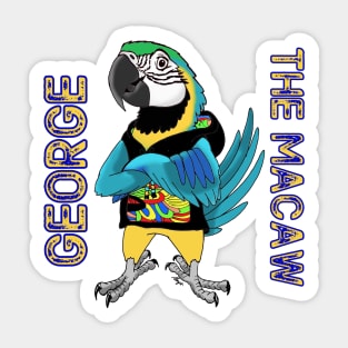 George the Macaw Sticker